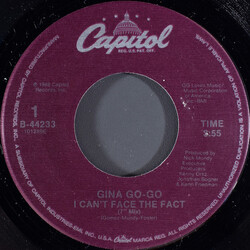 Gina Go-Go I Can't Face The Fact USED VINYL 7INCH 45 RPM