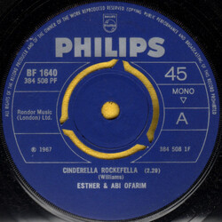 Esther & Abi Ofarim Cinderella Rockefella USED VINYL 7INCH 45 RPM MONO