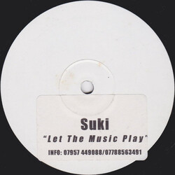 Suki (10) Let The Music Play USED VINYL 12INCH 33 S RPM PROMO WHITE LABEL