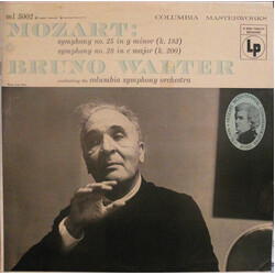 Bruno Walter / Columbia Symphony Orchestra / Wolfgang Amadeus Mozart Symphonies 25 & 28 Vinyl LP USED
