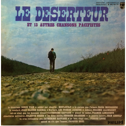Various Le Déserteur Et 13 Autres Chansons Pacifistes Vinyl LP USED