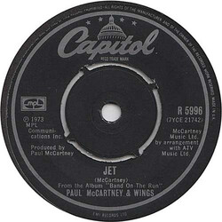 Paul McCartney & Wings Jet USED VINYL 7INCH 45 RPM REISSUE