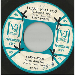 Betty Everett I Can't Hear You USED VINYL 7INCH 45 RPM PROMO