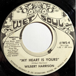 Wilbert Harrison My Heart Is Yours USED VINYL 7INCH 45 RPM PROMO