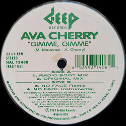 Ava Cherry Gimme, Gimme USED VINYL 12INCH 33 S RPM SINGLE