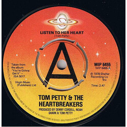 Tom Petty And The Heartbreakers Listen To Her Heart USED VINYL 7INCH 45 RPM SINGLE PROMO