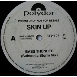 Skin Up Bass Thunder USED VINYL 12INCH PROMO 33 S RPM