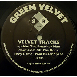 Green Velvet Velvet Tracks USED VINYL 12INCH 33 S RPM