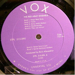 The Alexandrov Red Army Ensemble The Red Army Ensemble Vinyl LP USED