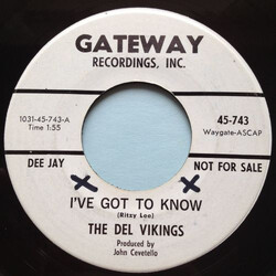 The Dell-Vikings I've Got To Know / We Three USED VINYL 7INCH 45 RPM SINGLE PROMO MONO
