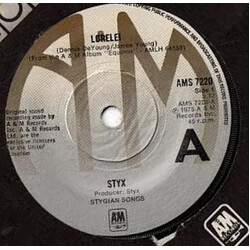 Styx Lorelei USED VINYL 7INCH 45 RPM