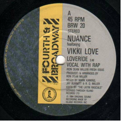 Nuance / Vikki Love Loveride Vinyl 7" USED