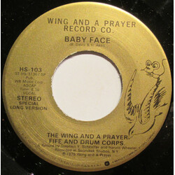 Wing And A Prayer Fife And Drum Corps. Baby Face USED VINYL 7INCH SINGLE 45 RPM