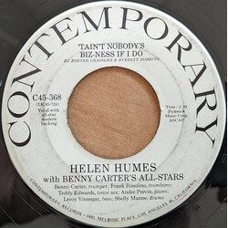 Helen Humes / Benny Carter And His Orchestra Tain't Nobody's Biz-Neess If I DO USED VINYL 7INCH 45 RPM
