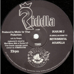 Riddla Deadline 2000 / Destinations VINYL 12" USED