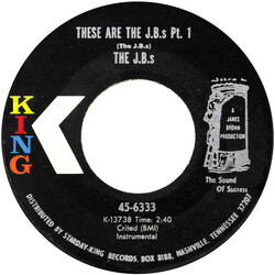 The J.B.'s These Are The J.B.s USED VINYL 7INCH 45 RPM SINGLE