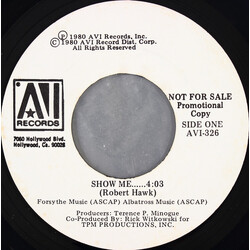 Robert Hawk Show Me USED VINYL 7INCH 45 RPM PROMO