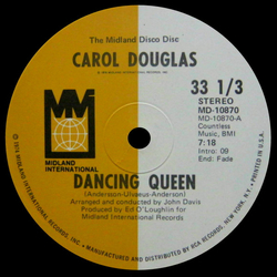 Carol Douglas Dancing Queen / In The Morning Vinyl 12" USED