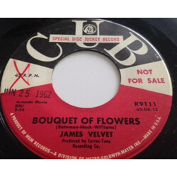 James Velvet Bouquet Of Flowers USED VINYL 7INCH 45 RPM PROMO