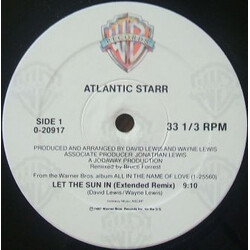 Atlantic Starr Let The Sun In USED VINYL 12INCH 33 S RPM MAXI-SINGLE