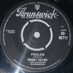 Bobby Helms Fraulein / (Got A) Heartsick Feeling Vinyl 7" USED