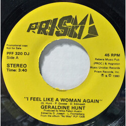 Geraldine Hunt I Feel Like A Woman Again USED VINYL 7INCH 45 RPM SINGLE PROMO STEREO MONO