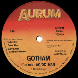 Gotham (2) (I'm Your) AC/DC Man Vinyl 12" USED
