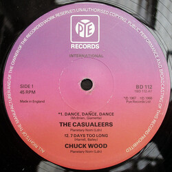 The Casualeers / Chuck Wood Dance, Dance, Dance / 7 Days Too Long USED VINYL 12INCH 45 RPM