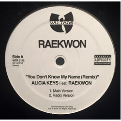 Raekwon You Don't Know My Name (Remix) USED VINYL 12INCH PROMO