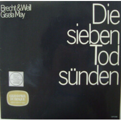 Bertolt Brecht / Kurt Weill / Gisela May Die Sieben Todsünden Vinyl LP USED