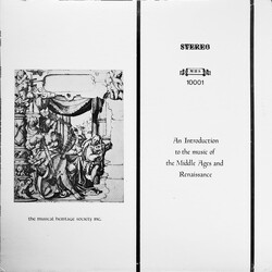 Various An Introduction To The Music Of The Middle Ages And Renaissance Vinyl LP USED