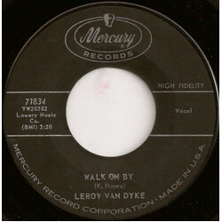 Leroy Van Dyke Walk On By / My World Is Caving In USED VINYL 7INCH 45 RPM SINGLE