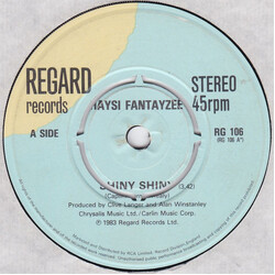 Haysi Fantayzee Shiny Shiny USED VINYL 7INCH 45 RPM SINGLE STEREO