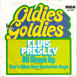 Elvis Presley / The Jordanaires All Shook Up USED VINYL 7INCH 45 RPM SINGLE REPRESS