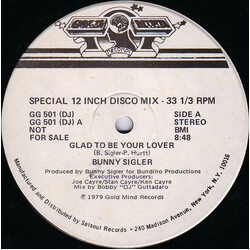 Bunny Sigler Glad To Be Your Lover VINYL 12" USED