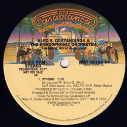 Alec R. Costandinos / The Syncophonic Orchestra / Georges Alirol / Alain Jacquet Synergy USED VINYL 12INCH 33 S RPM SINGLE SIDED SINGLE PROMO