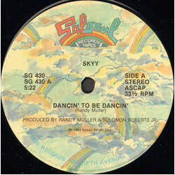 Skyy Dancin' To Be Dancin' USED VINYL 12INCH 33 S RPM SINGLE STEREO