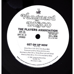 The Players Association Get On Up Now / Let Your Body Go! USED VINYL 12INCH 33 S RPM PROMO