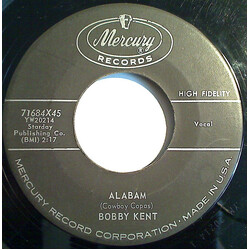 Bobby Kent (2) Alabam USED VINYL 7INCH 45 RPM