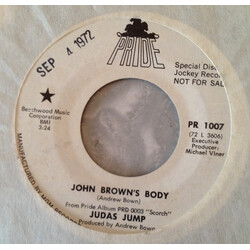 Judas Jump John Brown's Body / Cry-De-Cry USED VINYL 7INCH 45 RPM PROMO
