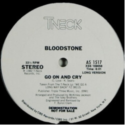 Bloodstone Go On And Cry USED VINYL 12INCH 33 S RPM MAXI-SINGLE PROMO