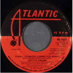 Bettye Swann Today I Started Loving You Again / I'd Rather Go Blind Vinyl 7" USED