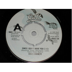 Vince Everett (2) Since I Don't Have You USED VINYL 7INCH SINGLE PROMO