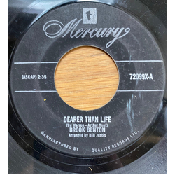 Brook Benton Dearer Than Life / I Got What I Wanted USED VINYL 7INCH 45 RPM