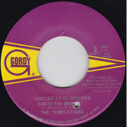 The Temptations Ungena Za Ulimwengu (Unite The World) USED VINYL 7INCH 45 RPM SINGLE