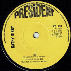 Kathy Kirby He USED VINYL 7INCH 45 RPM SINGLE