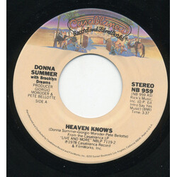 Donna Summer Heaven Knows USED VINYL 7INCH 45 RPM SINGLE STEREO