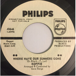 Koffie (3) Where Have Our Summers Gone / I Think It's You USED VINYL 7INCH 45 RPM SINGLE PROMO