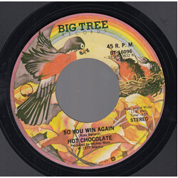 Hot Chocolate So You Win Again / A Part Of Being With You USED VINYL 7INCH 45 RPM SINGLE STEREO