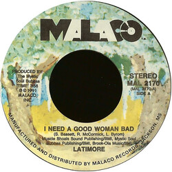 Latimore (2) I Need A Good Woman Bad USED VINYL 7INCH 45 RPM STYRENE